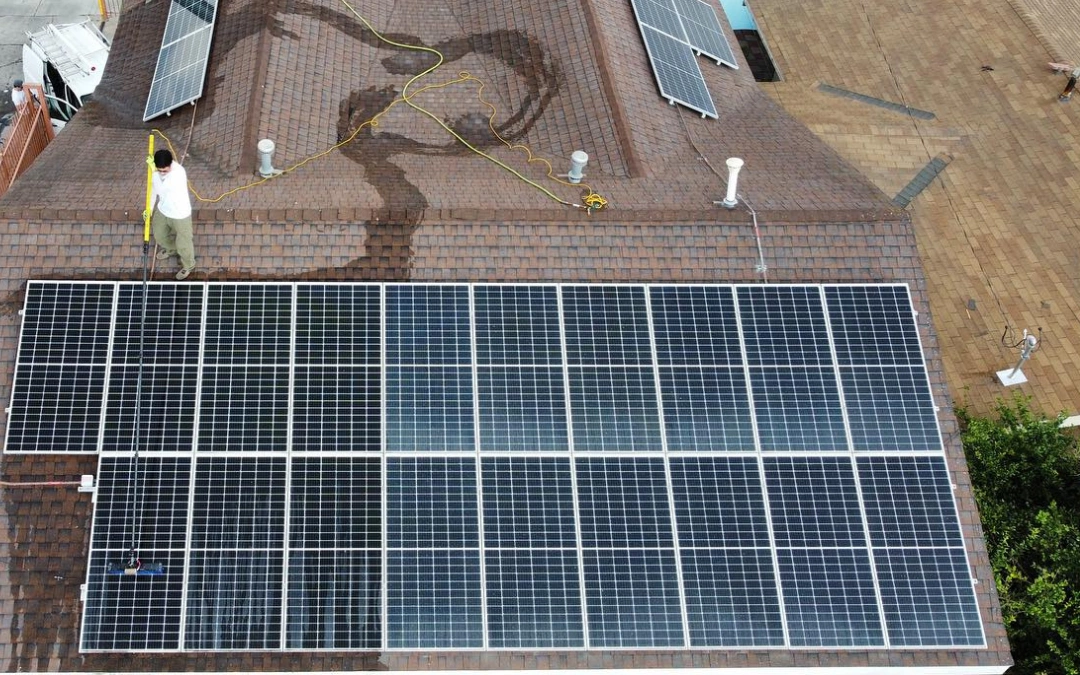 commercial solar panel cleaning techniques